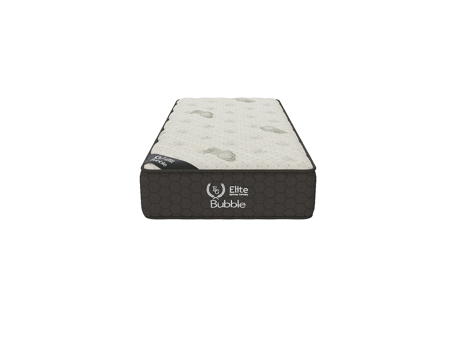 Matelas BUBBLE 90x190 cm Hauteur 26 cm Bande Laterale 3D Mousse a Memoire de forme Soutien Mi-ferme