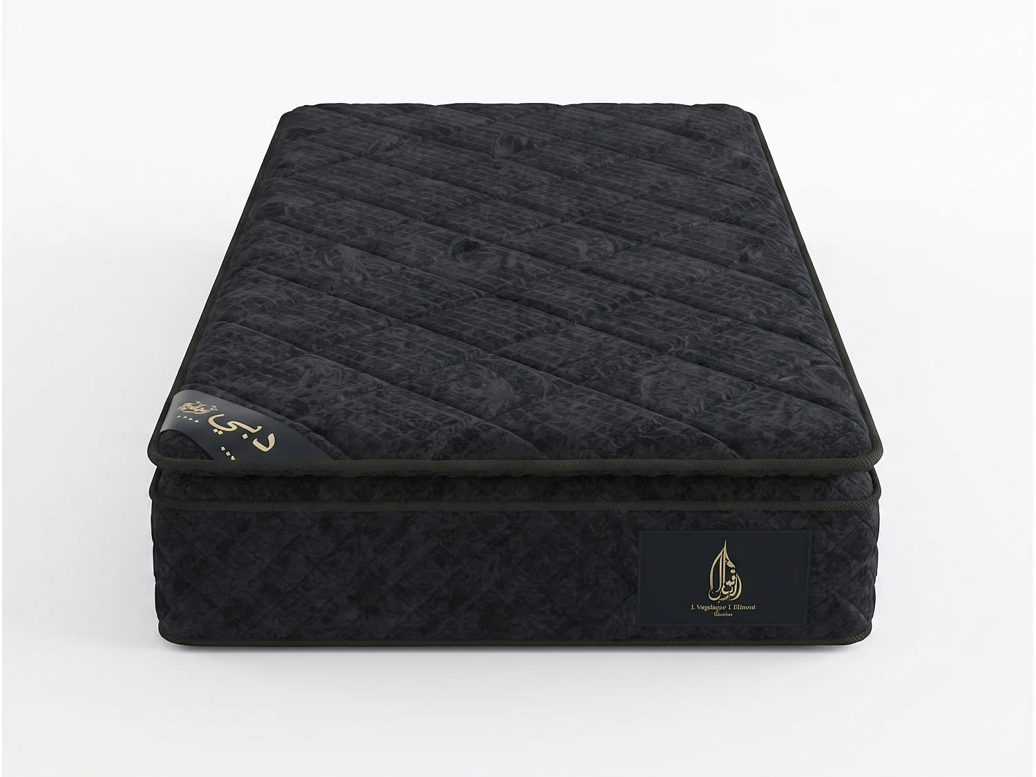 Matelas Makhmal armani 90x190 cm Hauteur 31 cm Surmatelas Intégré ressorts ensachés 7 Zones Confort Hôtel Luxe