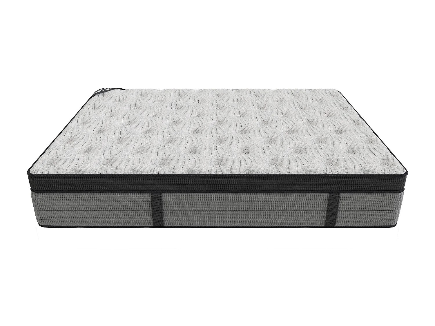 Matelas CARBON+ 200x200 cm Hauteur 31 cm Fibres Carbone Super Soft Foam ressorts ensaches 7 zones Accueil équilibré