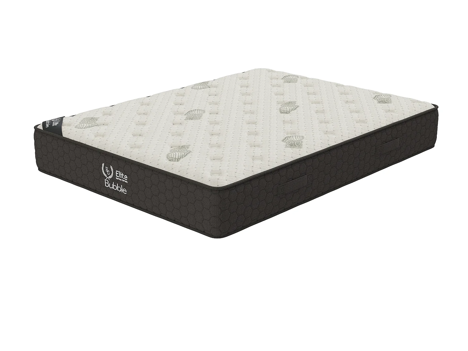 Matelas BUBBLE 200x200 cm Hauteur 26 cm Bande Laterale 3D Mousse a Memoire de forme Soutien Mi-ferme