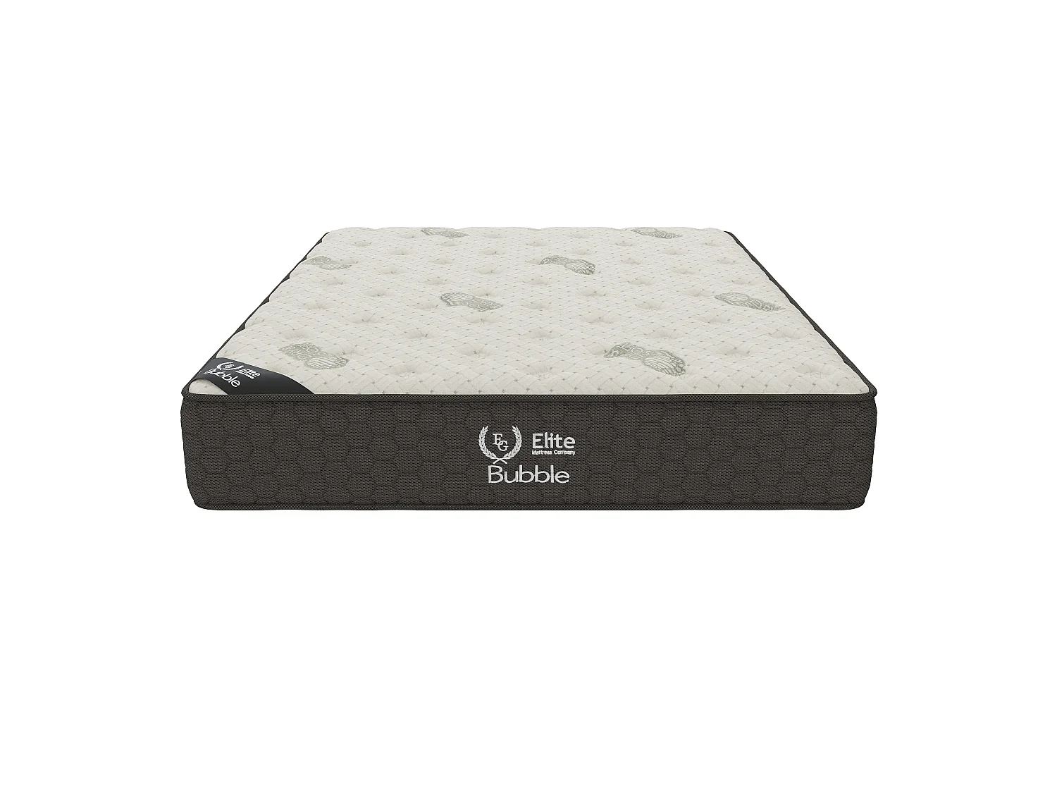 Matelas BUBBLE 200x200 cm Hauteur 26 cm Bande Laterale 3D Mousse a Memoire de forme Soutien Mi-ferme