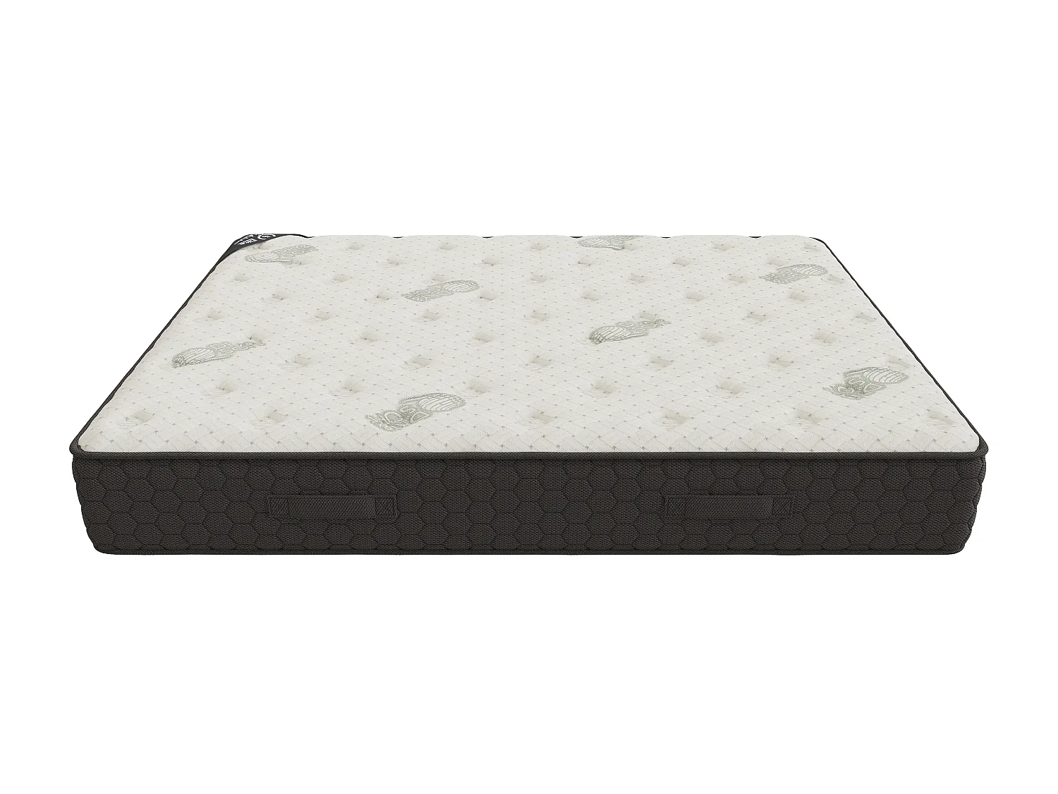 Matelas BUBBLE 200x200 cm Hauteur 26 cm Bande Laterale 3D Mousse a Memoire de forme Soutien Mi-ferme