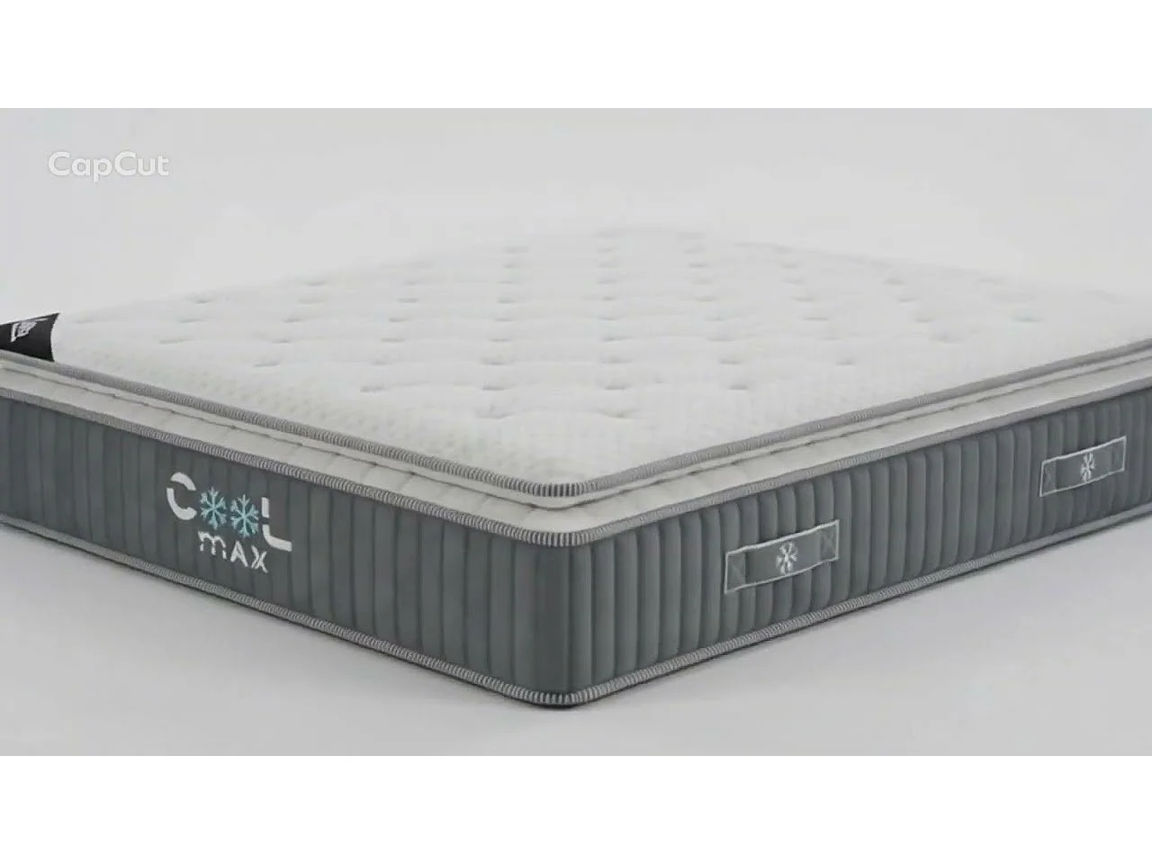 Matelas Cool Max 90x190 cm Hauteur 31 cm Mémoire de forme Visco Tissu Cooler Thermo ressorts ensachés 7 Zones Soutien mi-ferme