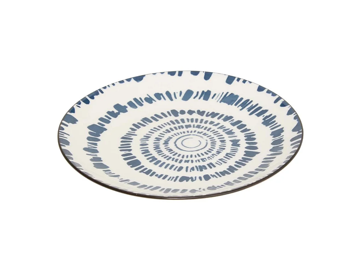 Lot de 6 Assiettes à Dessert "Umami Rayon" 19cm Bleu