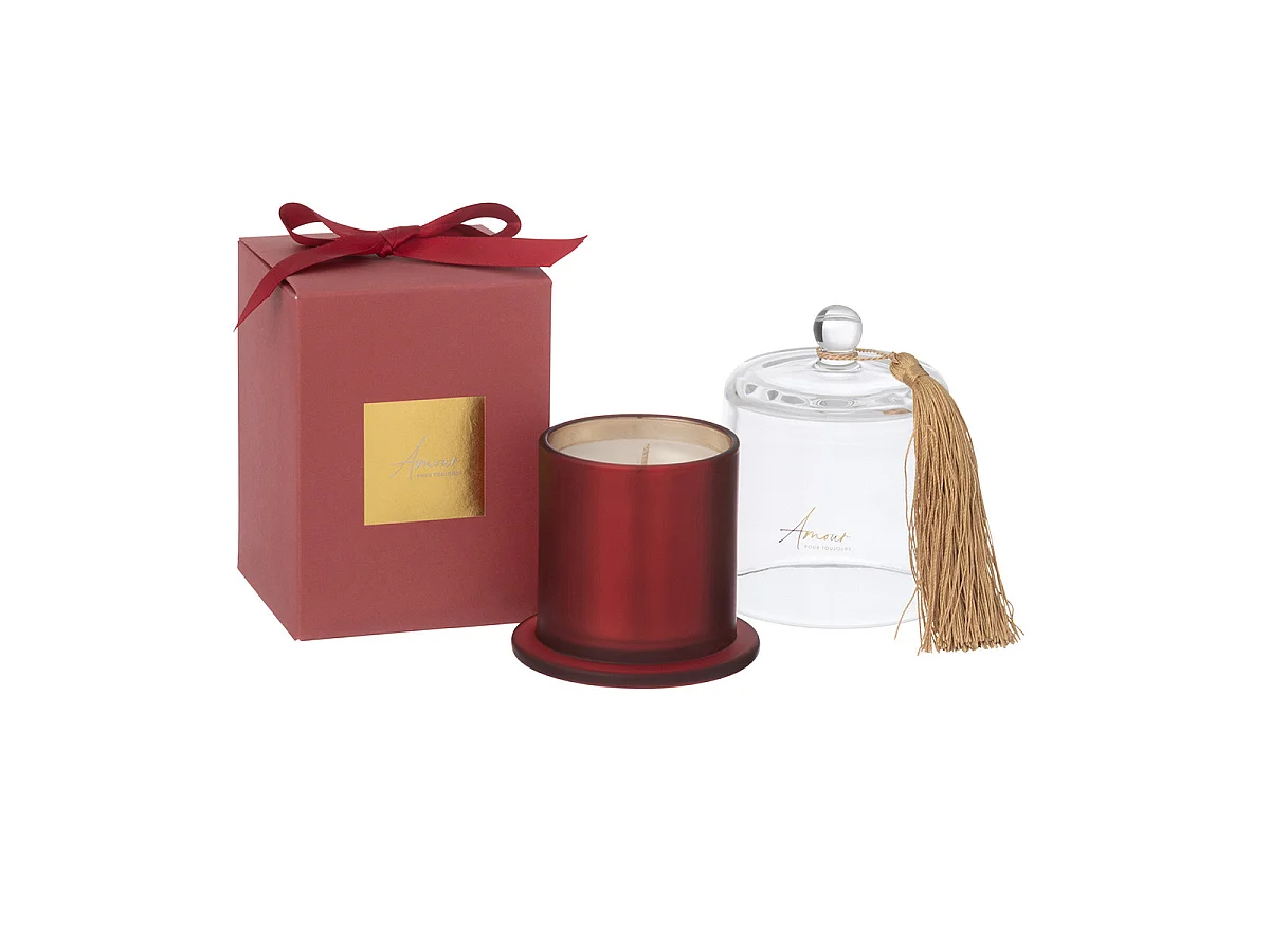 Bougie Parfumée Cloche "Cloe" 13cm Mimosa & Rose