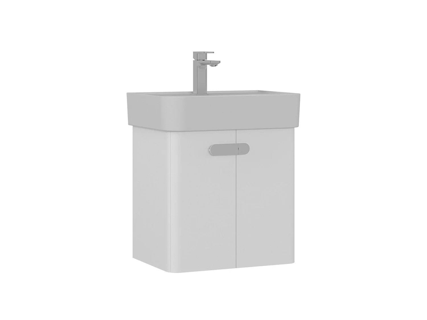 Meuble Vasque "Orbit 55" - 55 x 38 x 62 cm - White