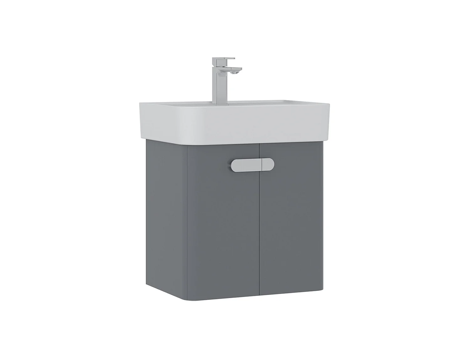 Meuble Vasque "Orbit 55" - 55 x 38 x 62 cm - Grey