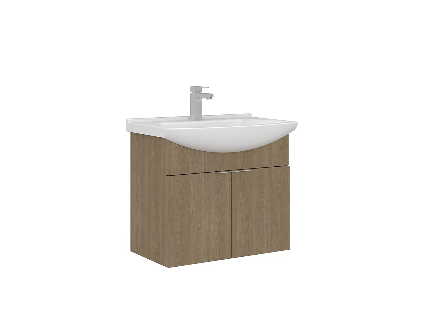 Waschtischunterschrank "Purus 65" – 65 x 50 x 58 cm – Sonomo Oak