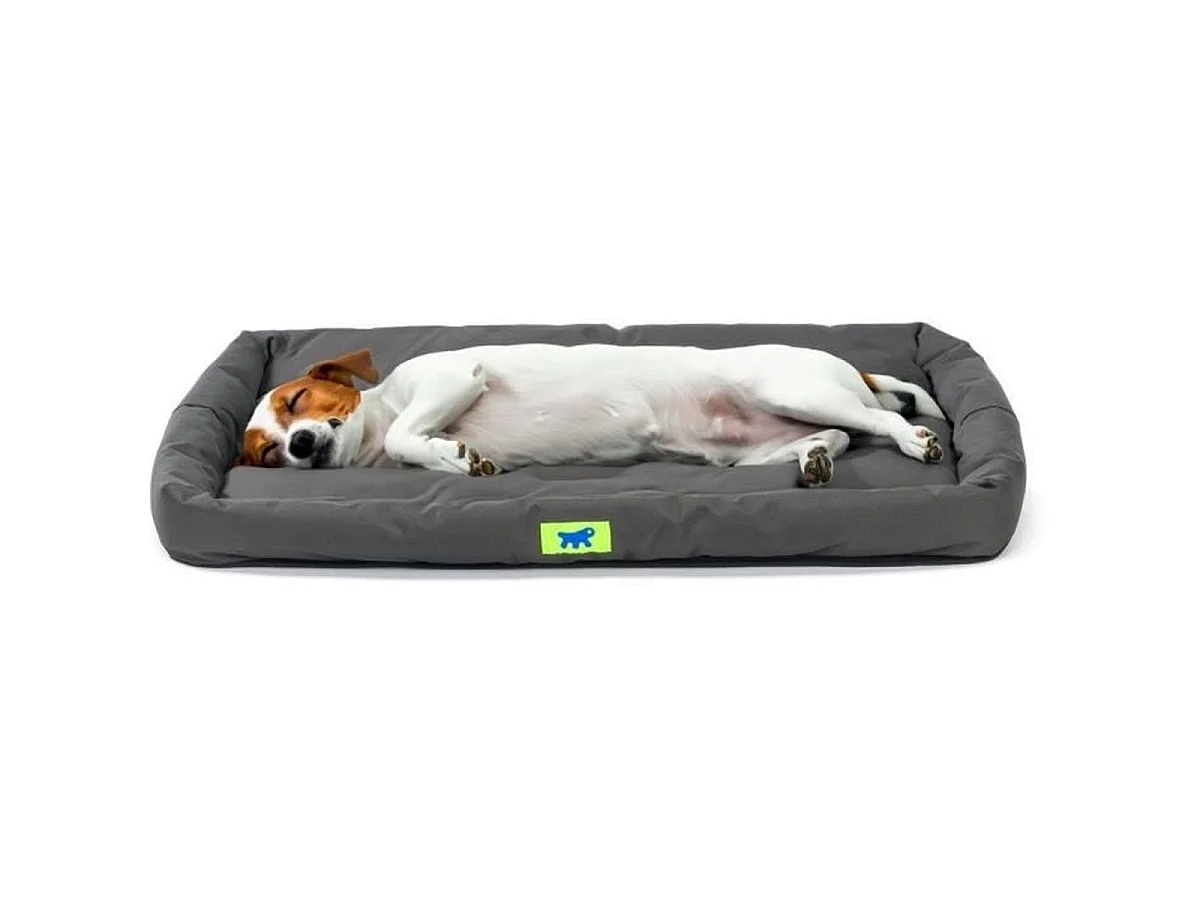FERPLAST TENDER TECH Hondenmatras 76 x 53 x 5 cm - Zwart, Krasbestendig, Afneembare wasbare hoes