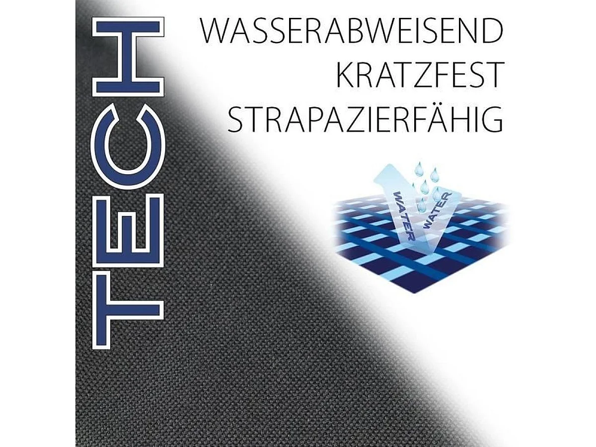 FERPLAST TENDER TECH Hondenmatras 76 x 53 x 5 cm - Zwart, Krasbestendig, Afneembare wasbare hoes
