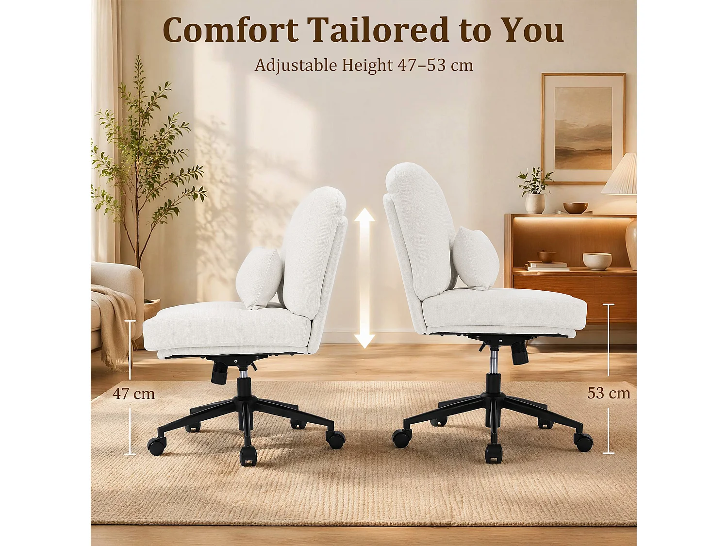HomeMiYN Relaxfauteuil, Hoge Rug Gestoffeerde Fauteuil voor Woonkamer, Comfortabele Lounge Stoel met Zachte Bekleding