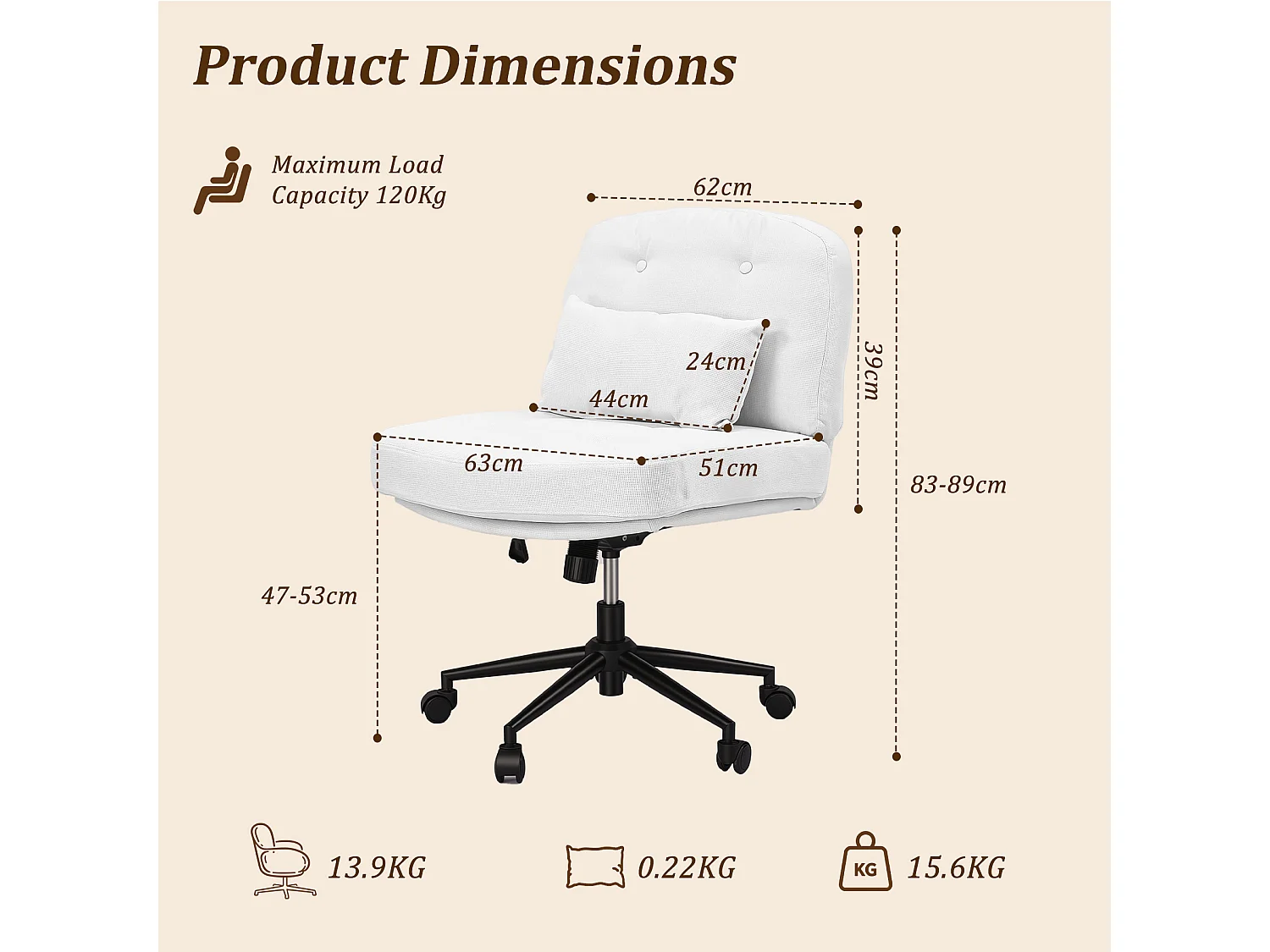 HomeMiYN Relaxfauteuil, Hoge Rug Gestoffeerde Fauteuil voor Woonkamer, Comfortabele Lounge Stoel met Zachte Bekleding