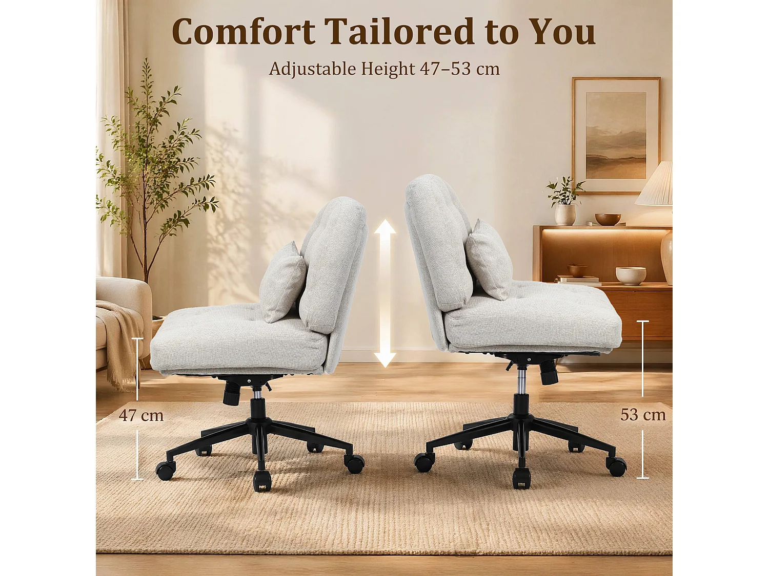HomeMiYN Relaxfauteuil, Hoge Rug Gestoffeerde Fauteuil voor Woonkamer, Comfortabele Lounge Stoel met Zachte Bekleding
