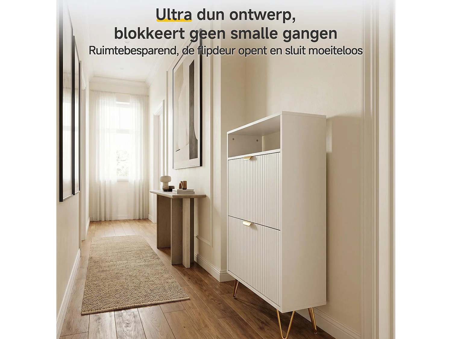 Armario zapatero moderno para entrada – Zapatero de gran capacidad, organizador de varios niveles con compartimentos abatibles, mueble de pasillo que ahorra espacio