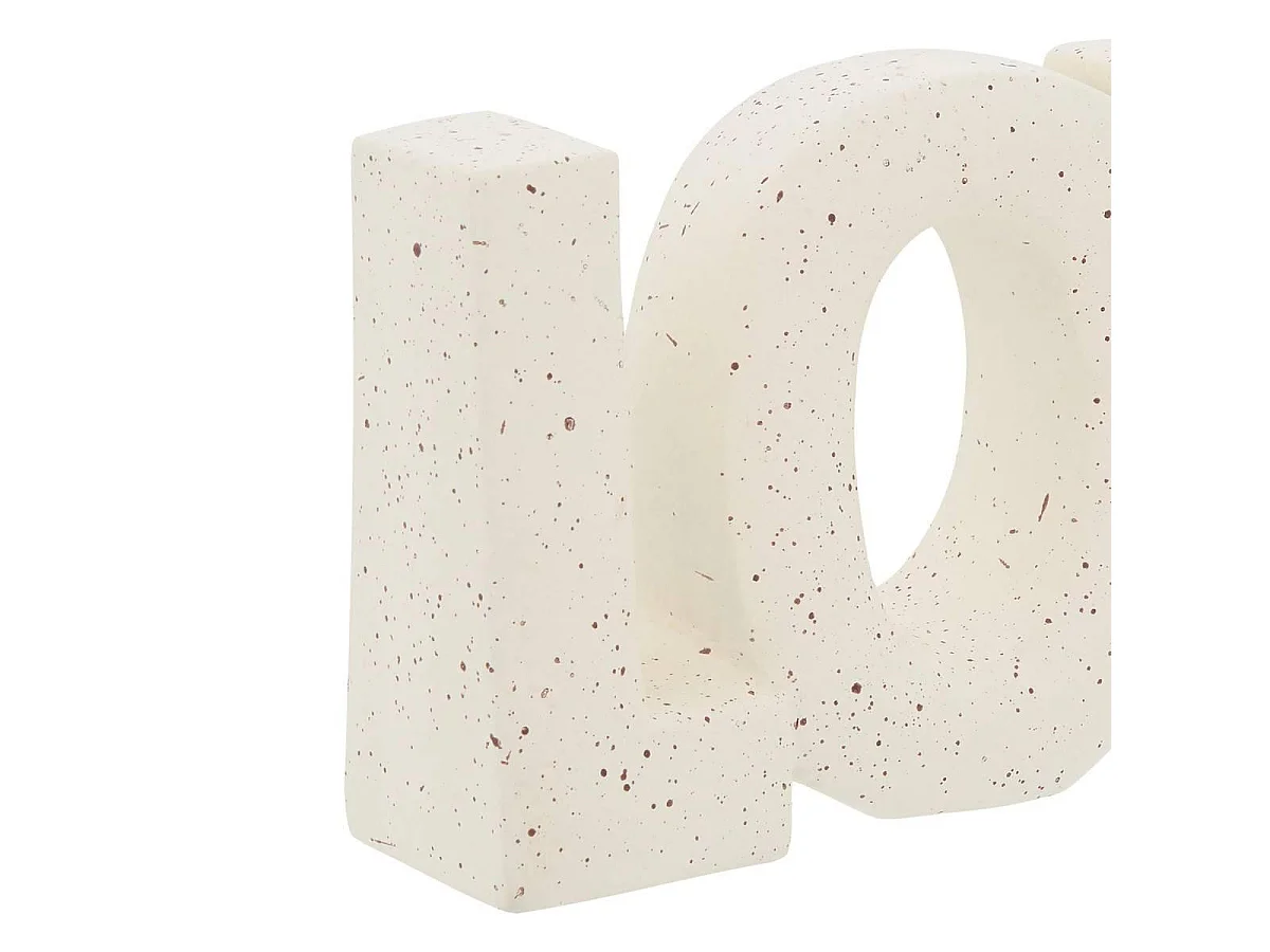 Mot Déco à Poser "Love Deniz" 21cm Blanc