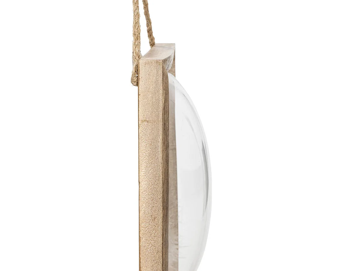 Déco Murale Bombée Plumes "Jonas" 34cm Marron