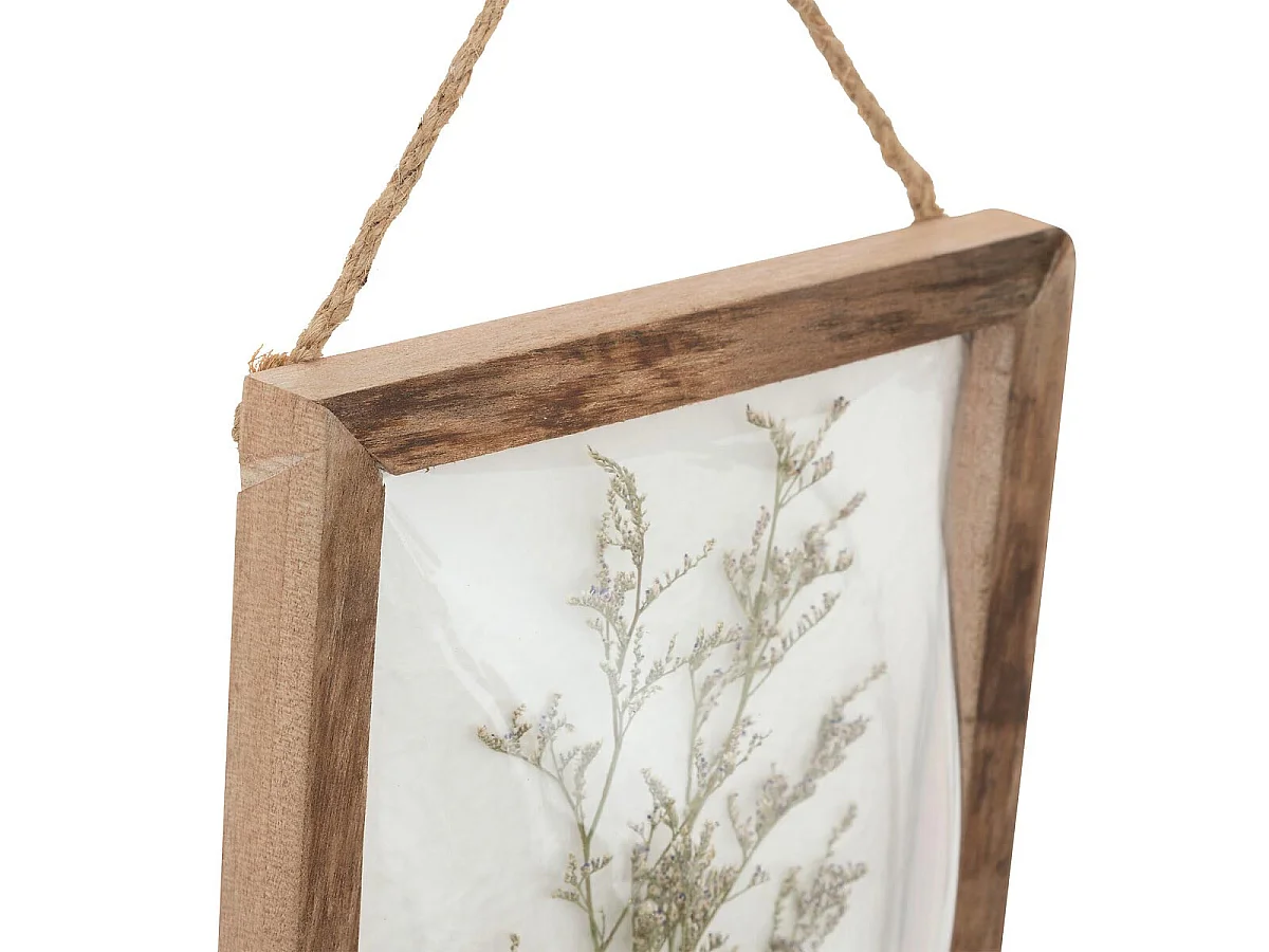 Déco Murale Bombée Fleurs "Jonas" 34cm Marron