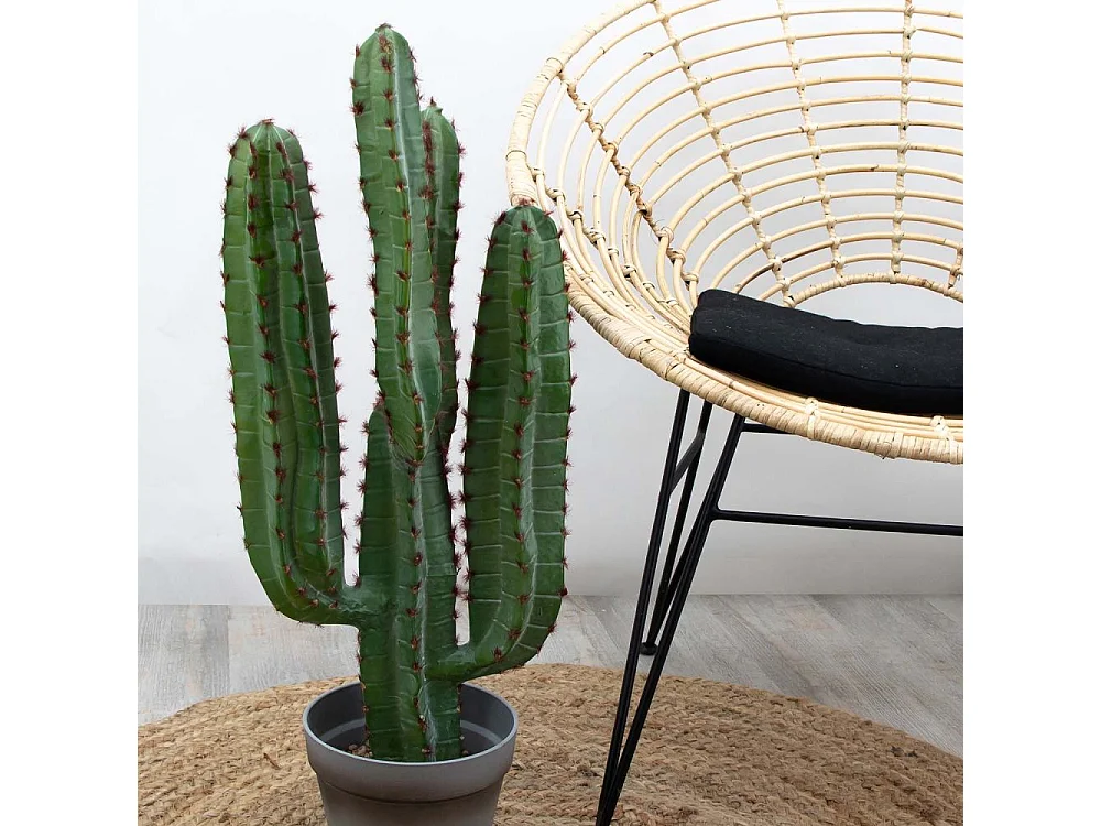 Cactus artificiel 4 branches en pot 70 cm