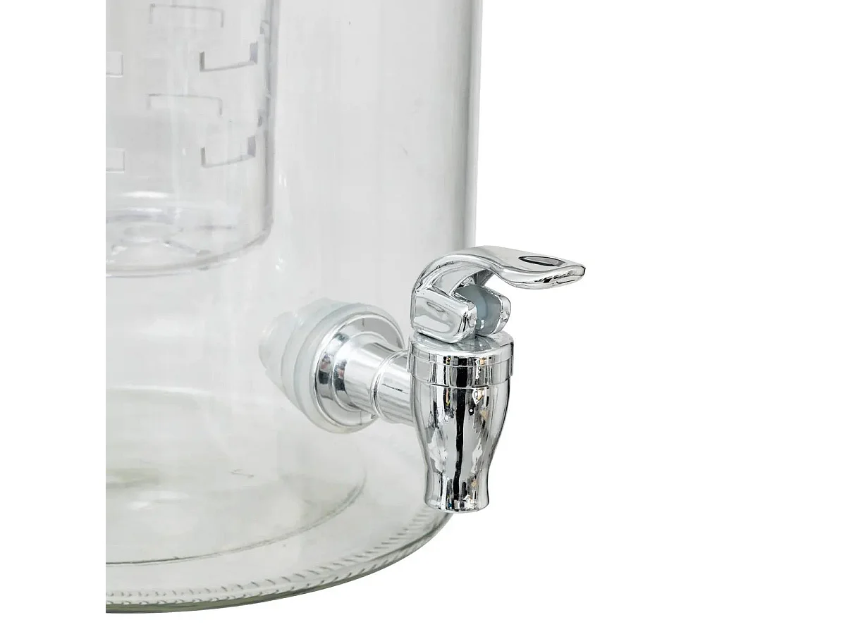 Distributeur de Boisson en Verre "Fuzy" 6L Transparent
