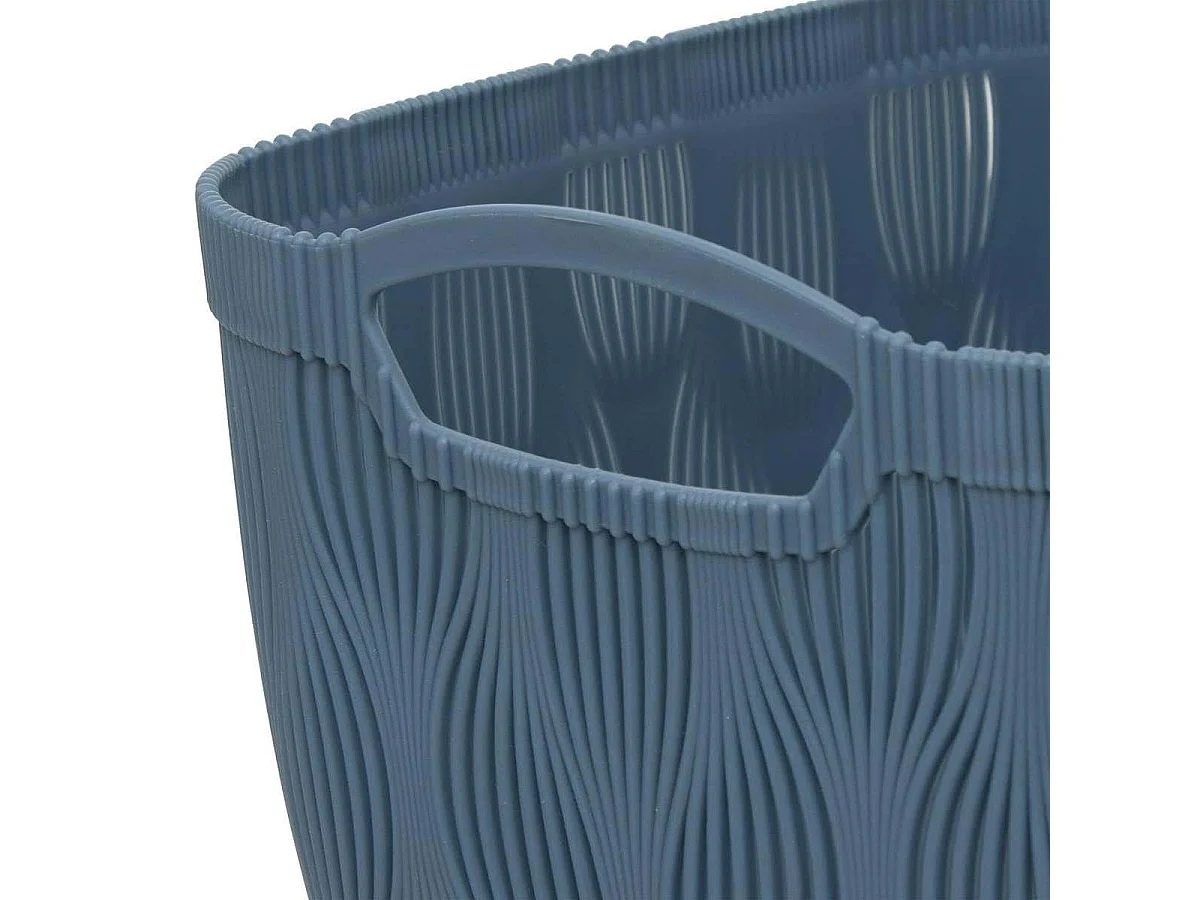 Panier de Rangement Design "Leaf" 3,2L Bleu Gris