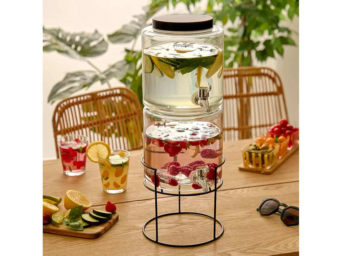 Distributeur de Boisson "2 Niveaux" 7,6L Transparent