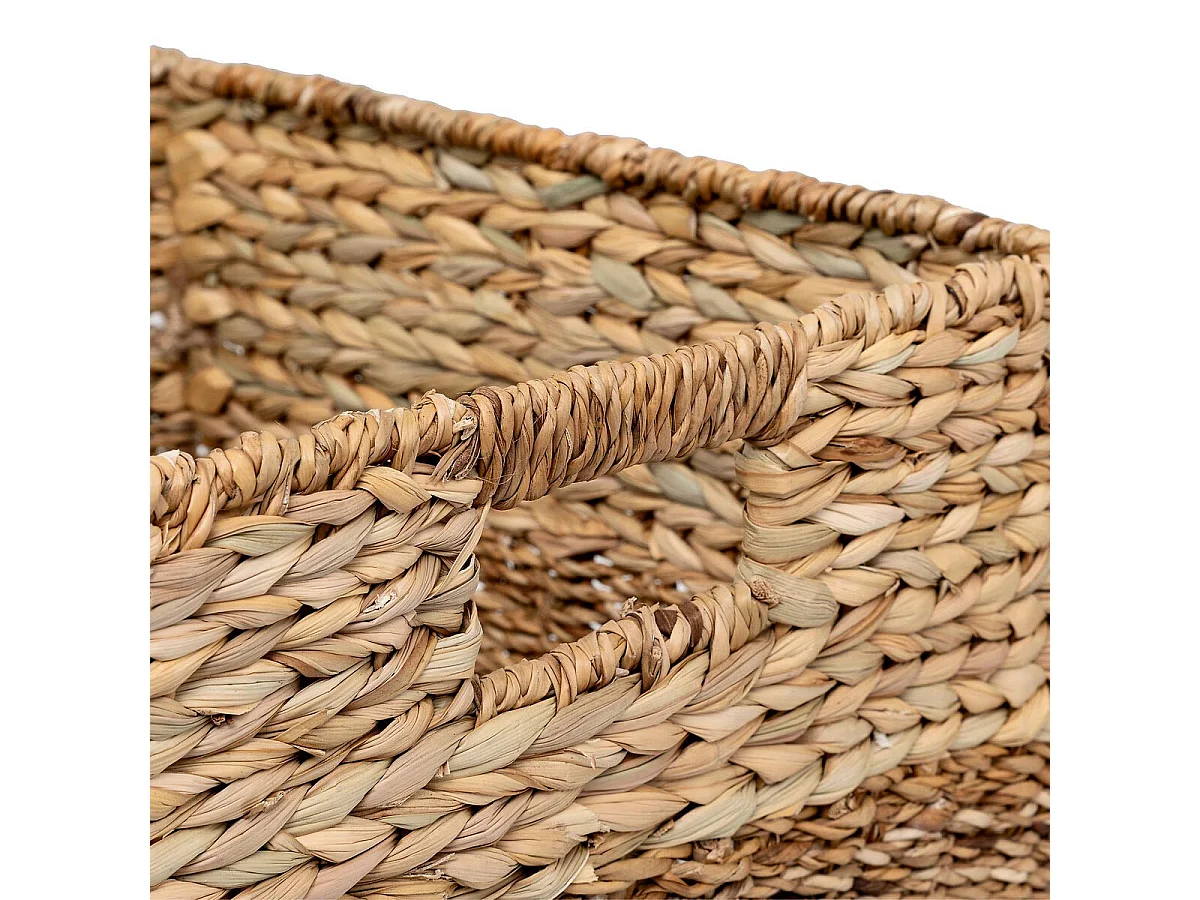 Panier Tressé Pliable "Ninon" 38cm Naturel