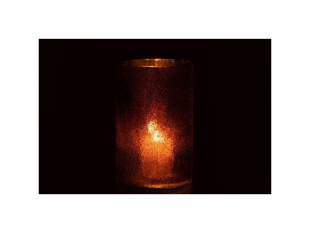 Photophore Miroir en Verre "Anton" 12cm Or