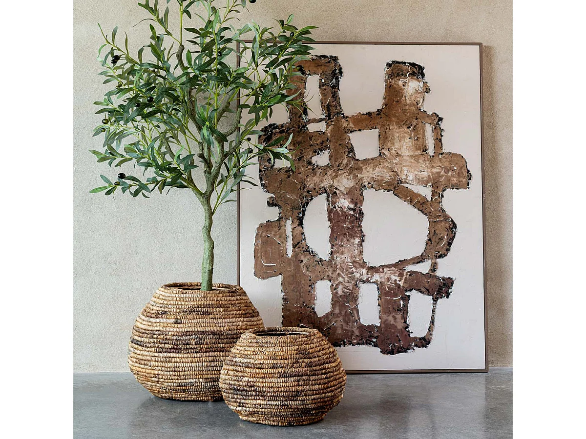 Tableau Déco "Vot" 93x123cm Marron
