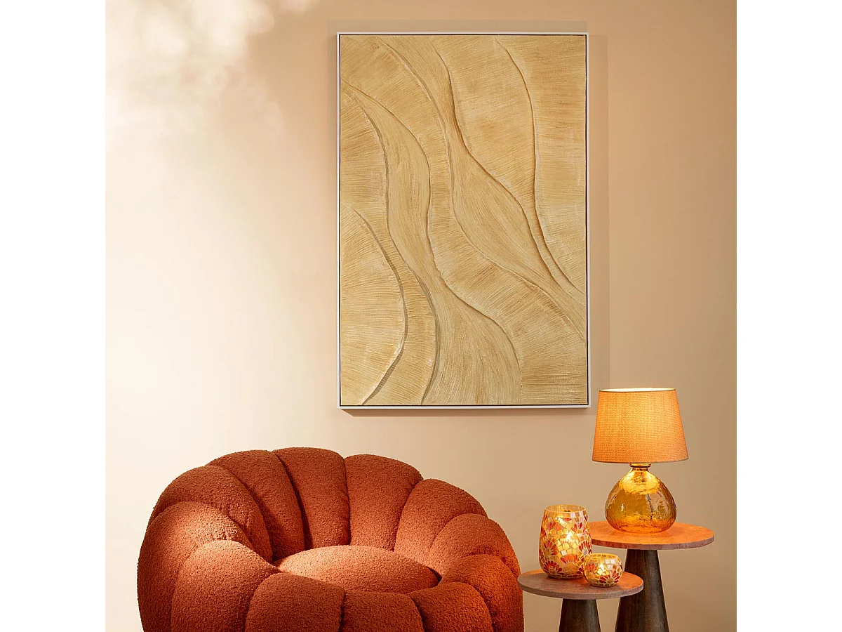 Tableau Déco "Miel" 80x120cm Doré