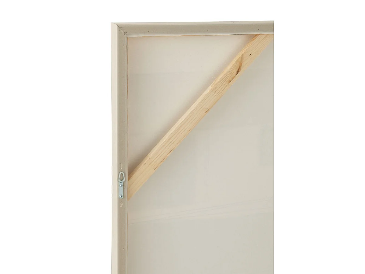 Tableau Déco "Log" 102x102cm Blanc