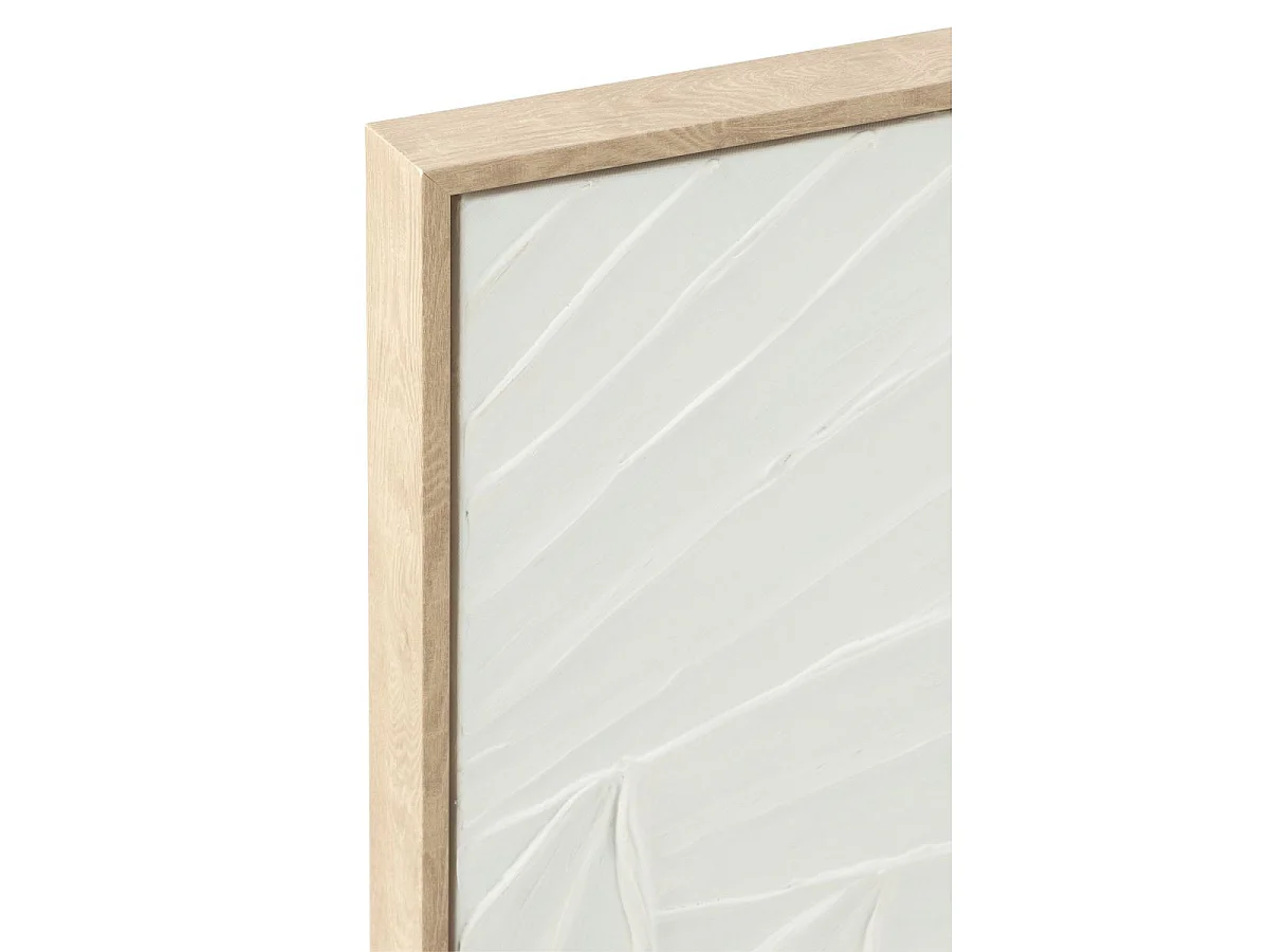 Tableau Déco "Koy" 83x123cm Blanc