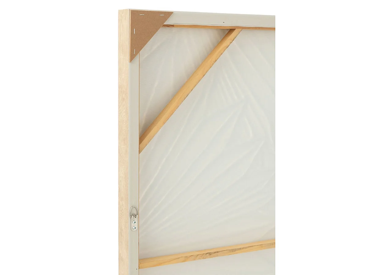Tableau Déco "Koy" 83x123cm Blanc