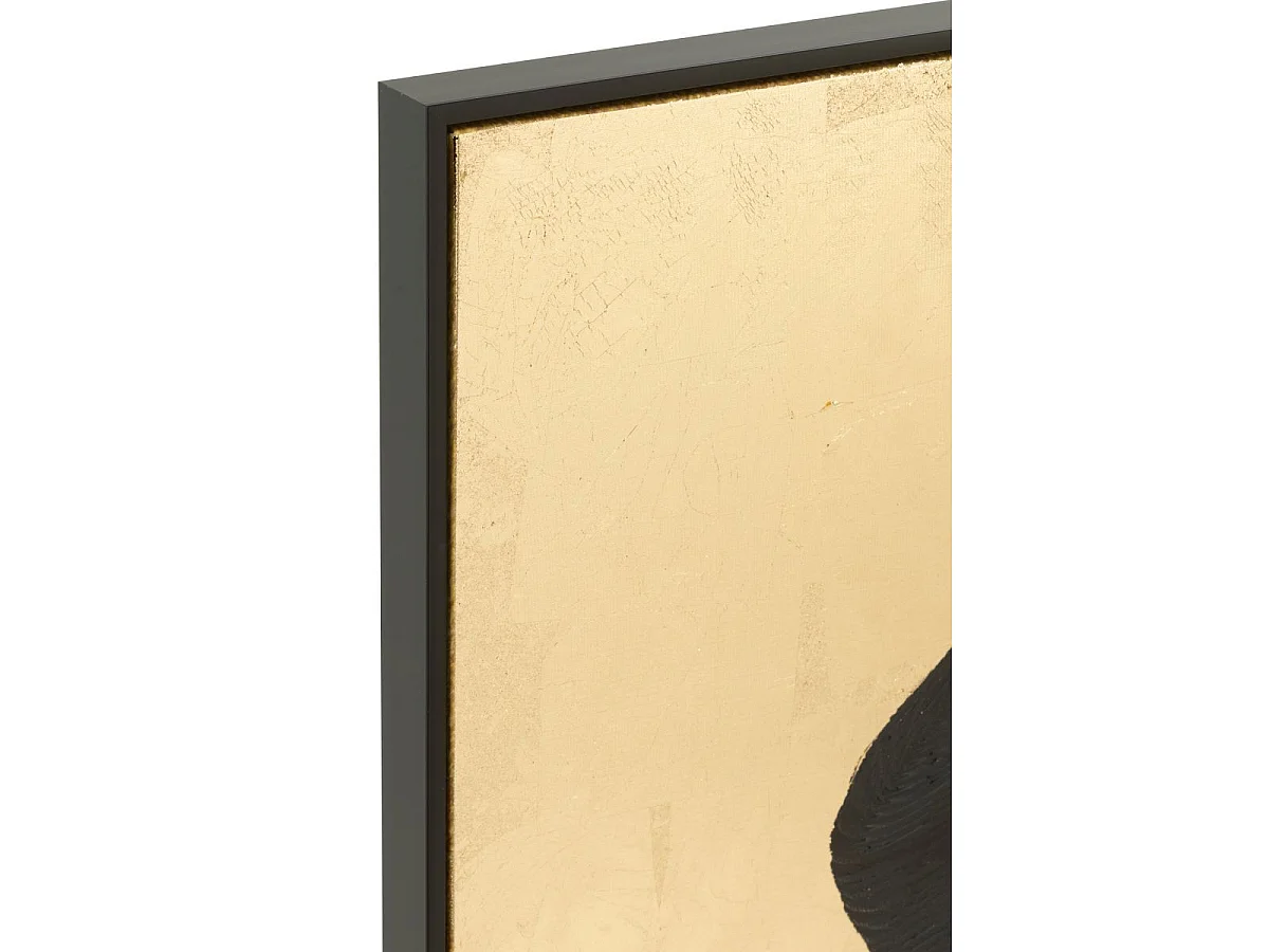 Tableau Inscription "Zopa" 102x142cm Noir & Doré