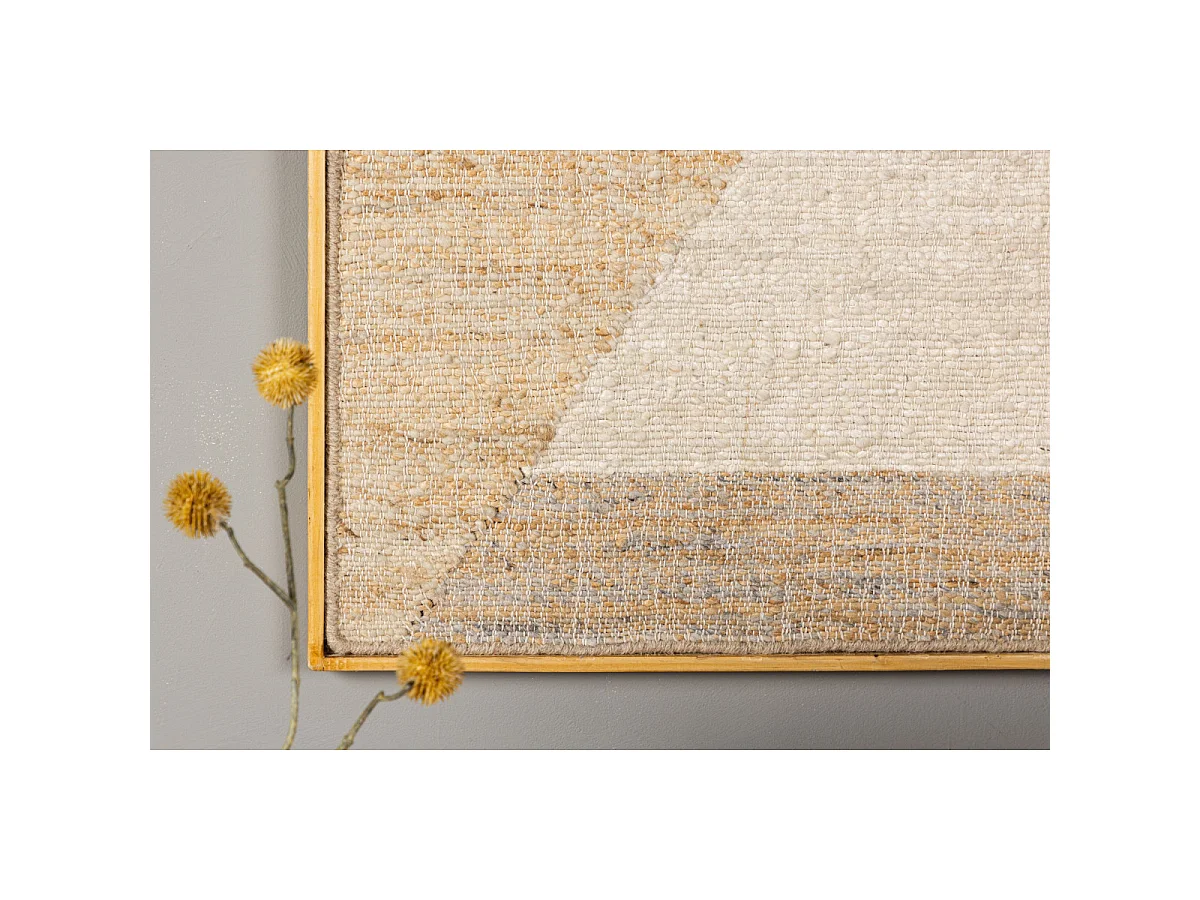 Tableau Tapis en Jute "Patricia" 70x100cm Beige