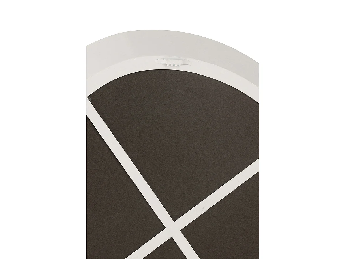 Miroir Mural en Métal "Lorenzo" 60cm Blanc