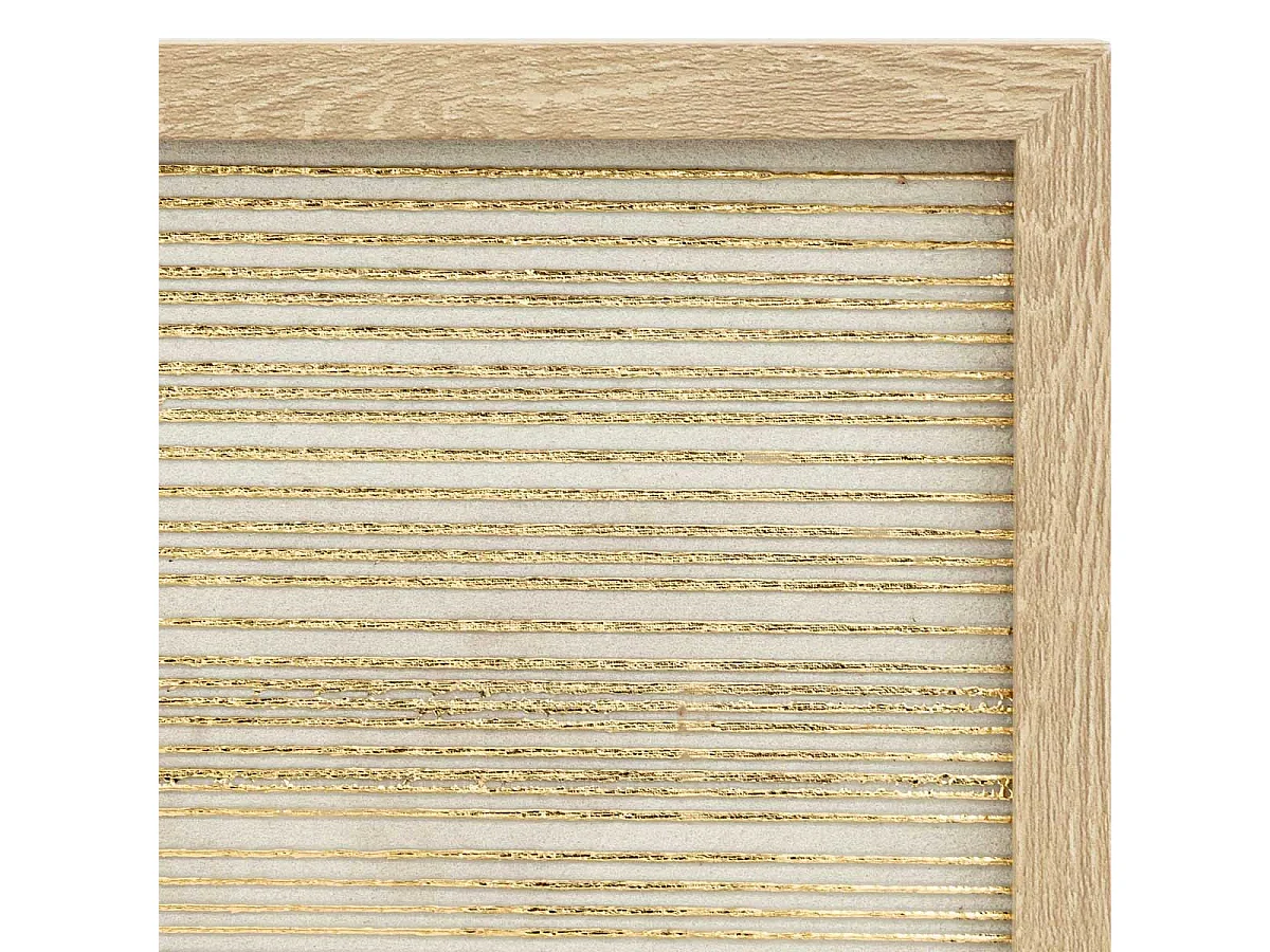Tableau Imprimé Déco "Elin" 50x70cm Beige & Doré