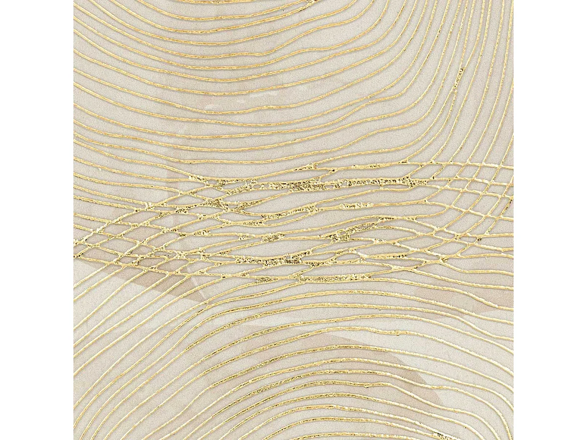 Tableau Imprimé Déco "Elin" 50x70cm Beige & Doré