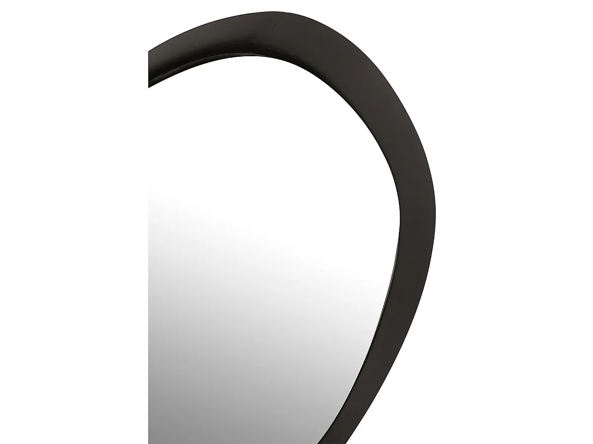 Miroir Mural en Métal "Lorenzo" 60cm Noir