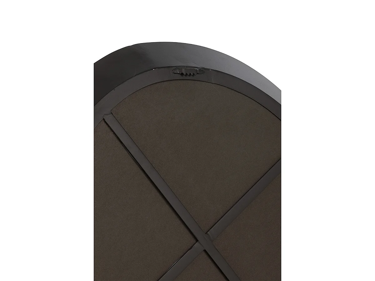 Miroir Mural en Métal "Lorenzo" 60cm Noir