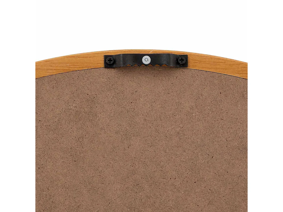 Miroir Mural Rond "Kim" 55cm Naturel