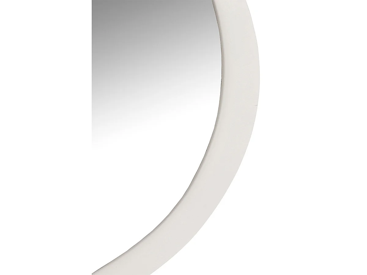 Miroir Mural en Métal "Lorenzo" 86cm Blanc