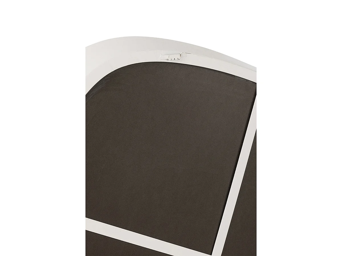 Miroir Mural en Métal "Lorenzo" 86cm Blanc