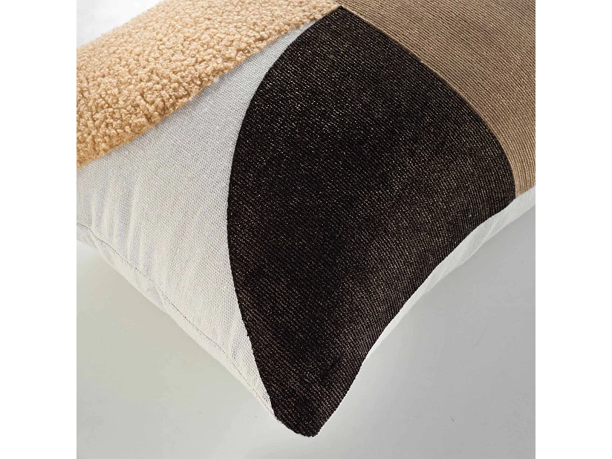 Coussin Déco Imprimé "Avalon" 30x50cm Marron