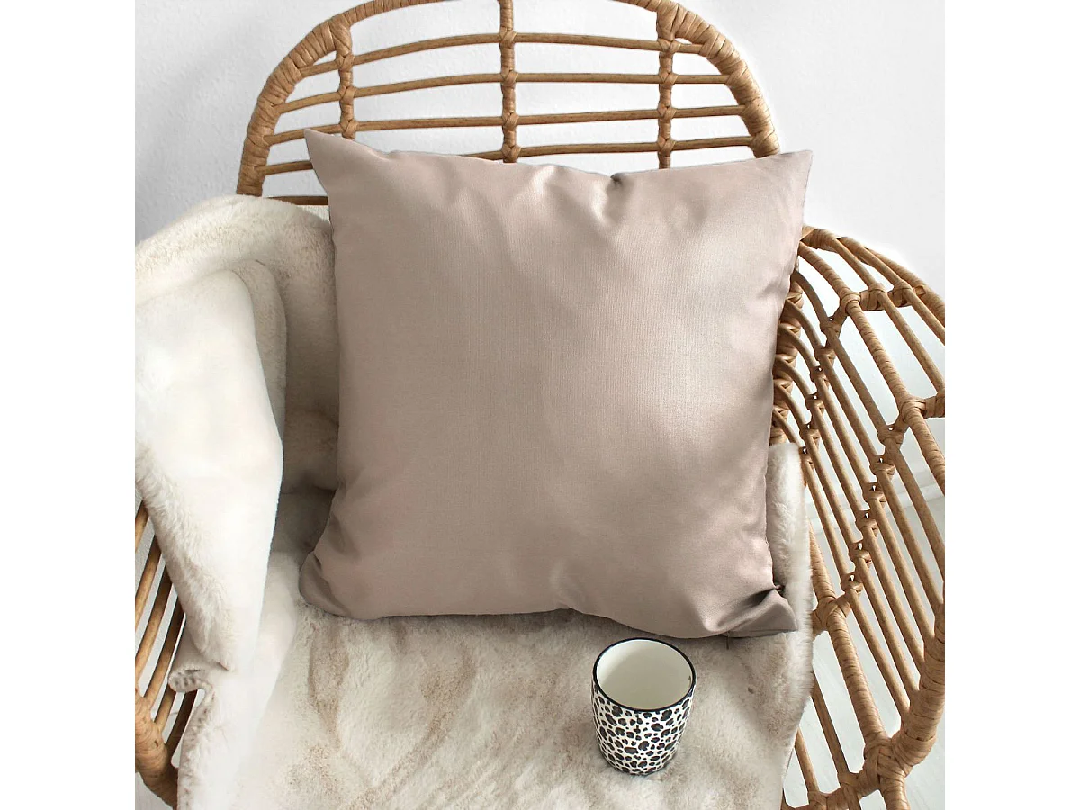 Coussin Déco Uni "Basic" 40x40cm Naturel
