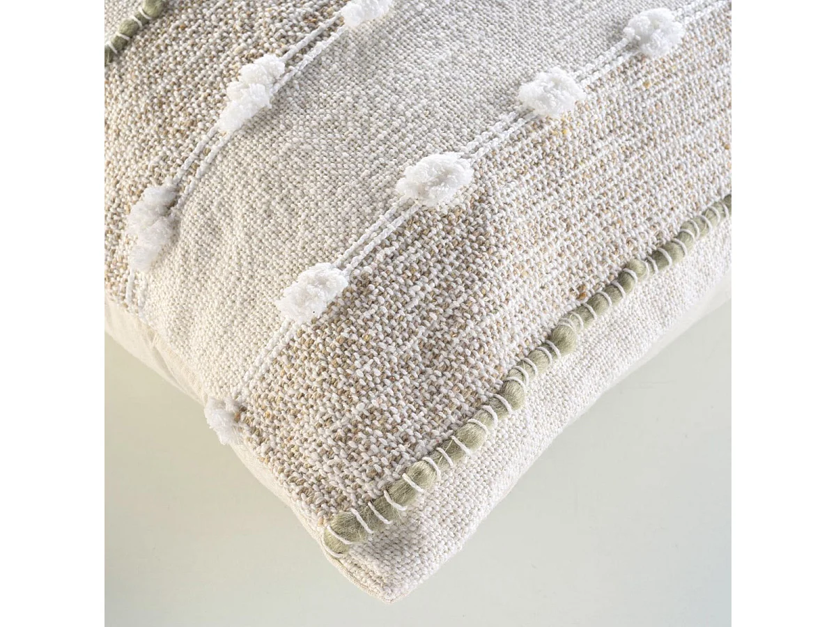 Coussin Déco Fantaisie "Santos" 60x60cm Beige