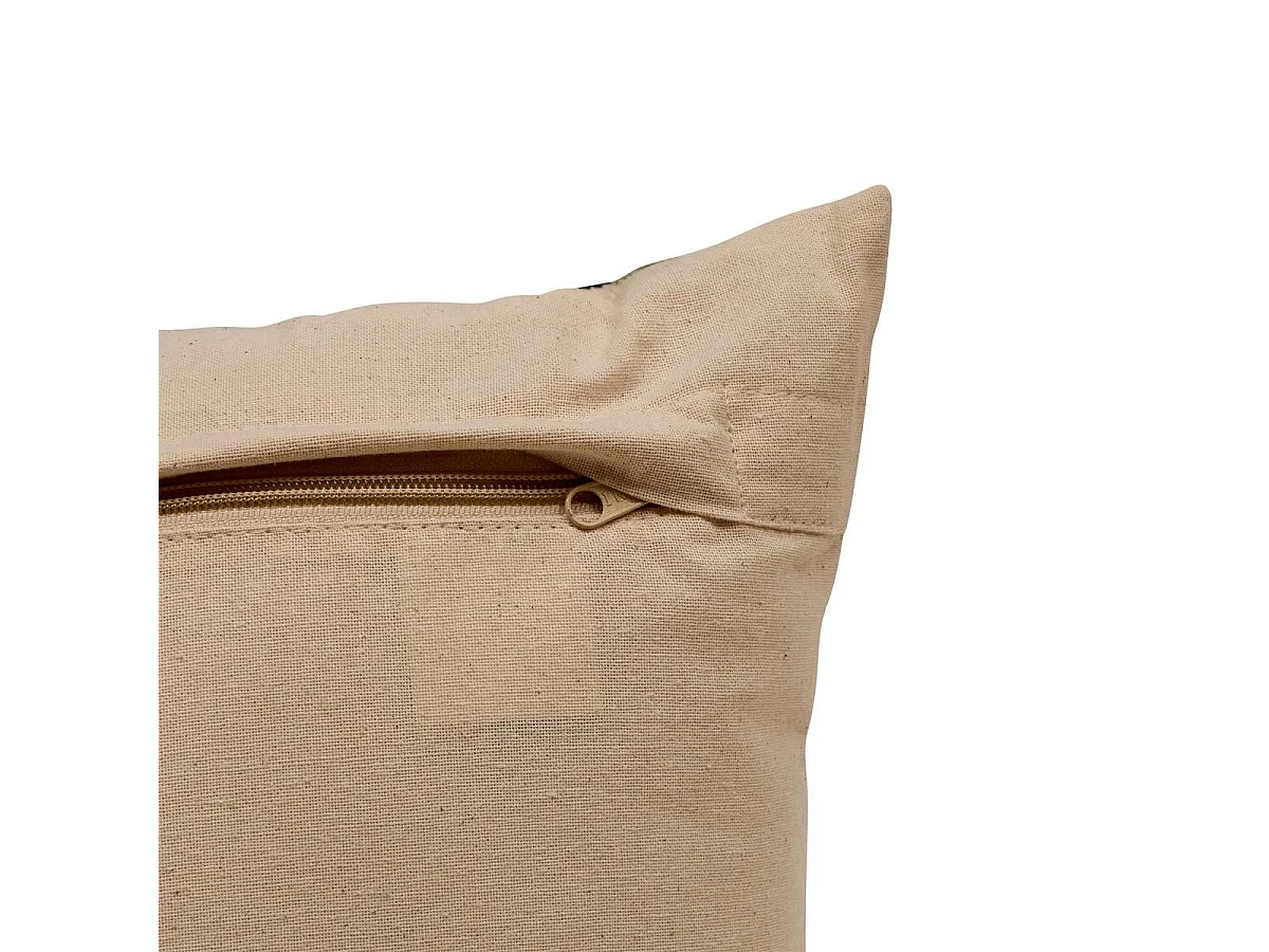 Coussin Déco Brodé "Hary" 30x50cm Multicolore