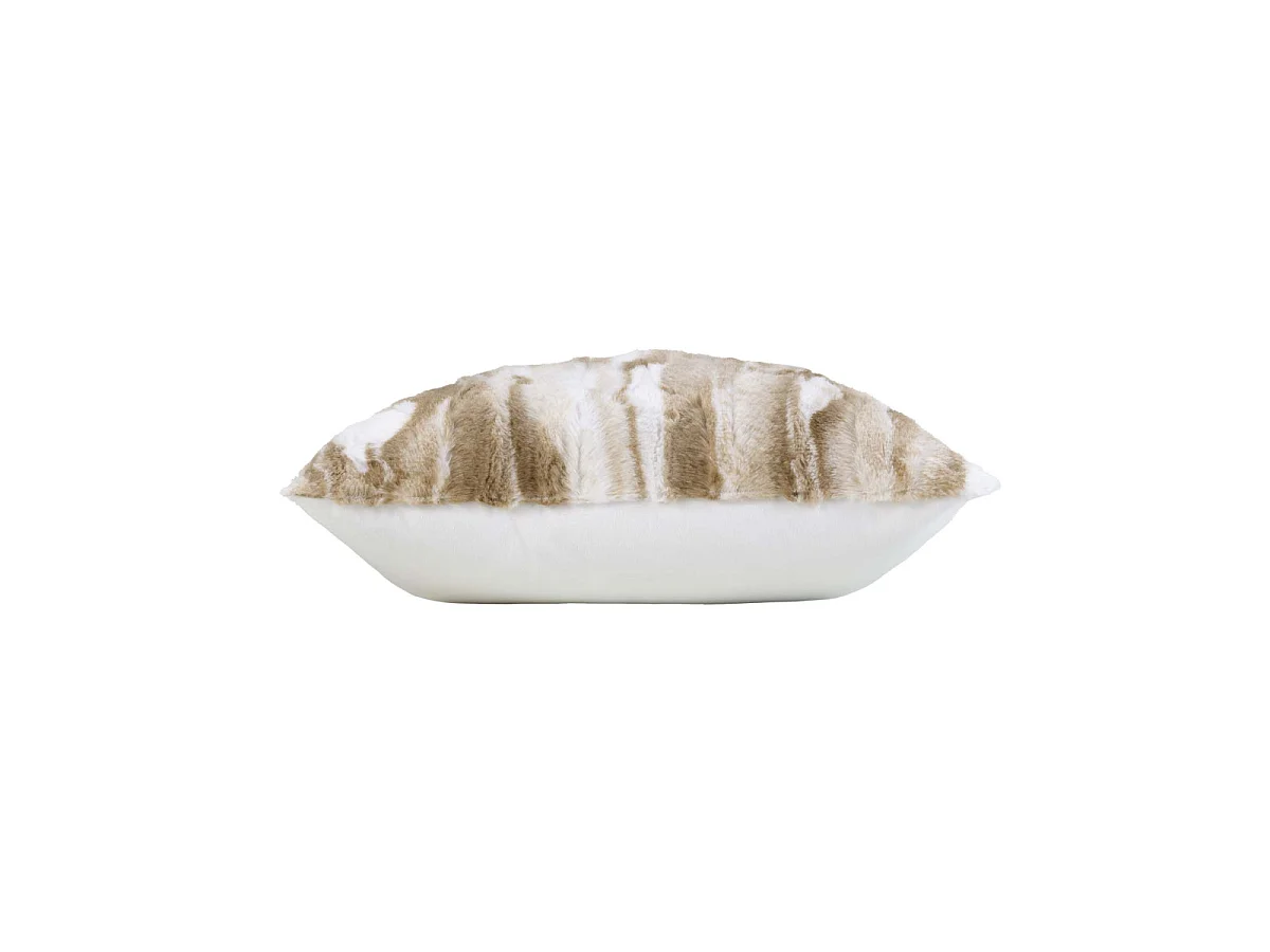 Coussin Imitation Fourrure "Cheyenne" 45x45cm Naturel