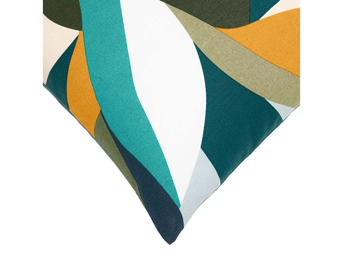 Coussin Déco Imprimé "Swan" 50x50cm Multicolore