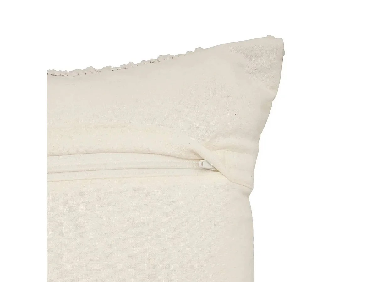 Coussin à Motifs Tissés "Ozel" 40x40cm Ivoire
