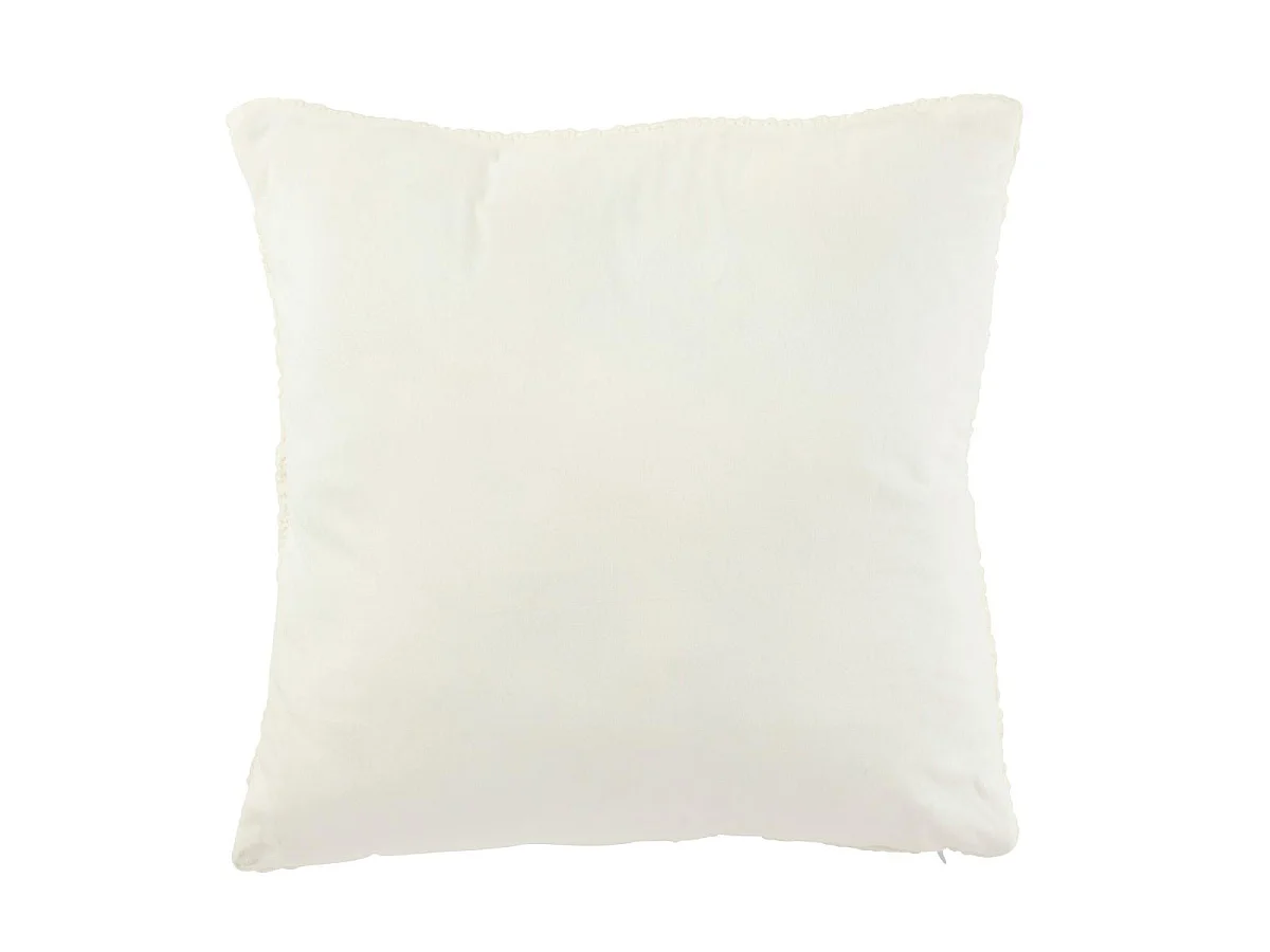 Coussin Déco "Relax" 45x45cm Blanc